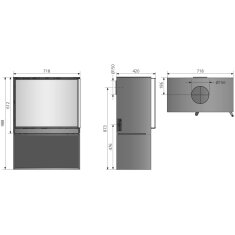 Kaminofen Oranier Ziva - 6,5 kW