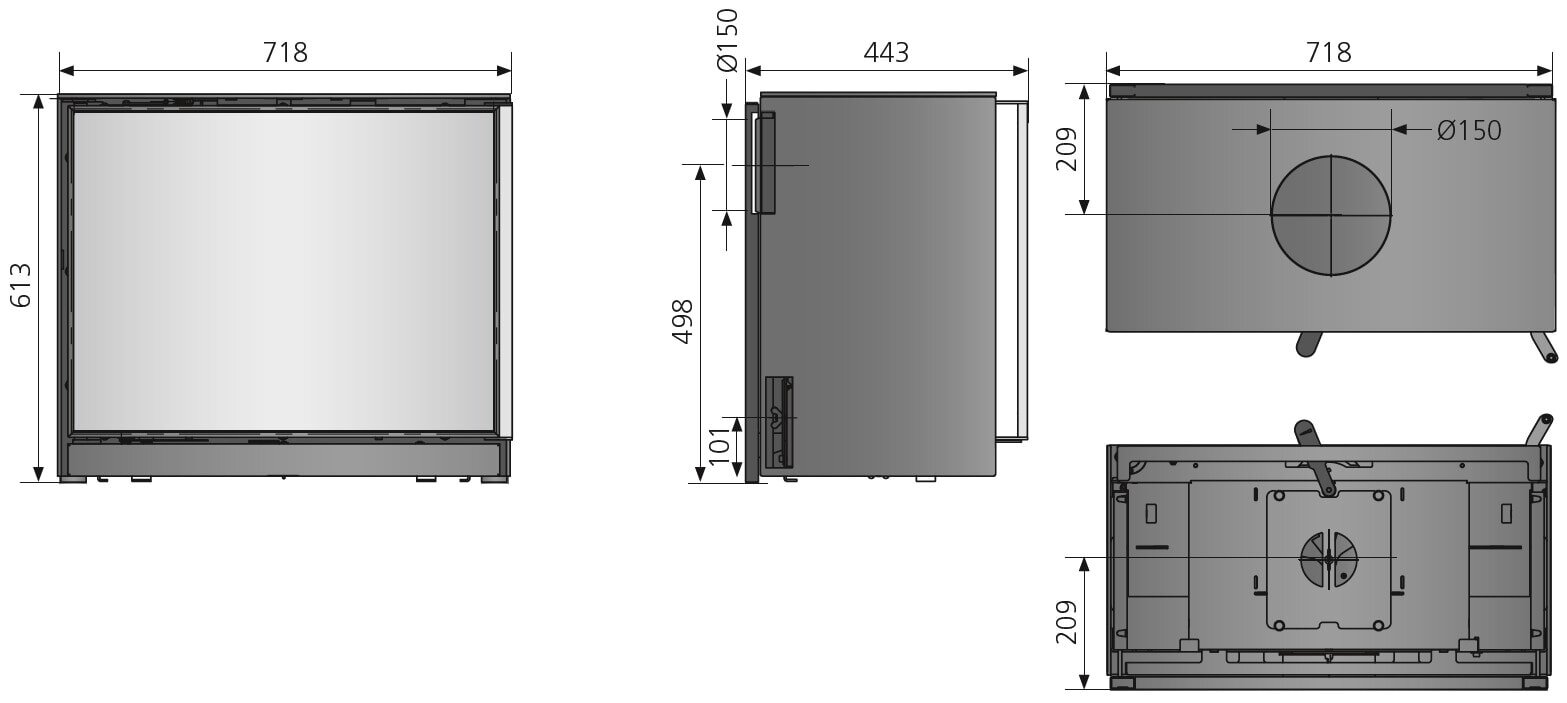Kaminofen Oranier Ziva - 6,5 kW
