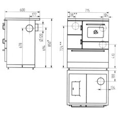 Wamsler Küchenherd K128 CL - 7 kW