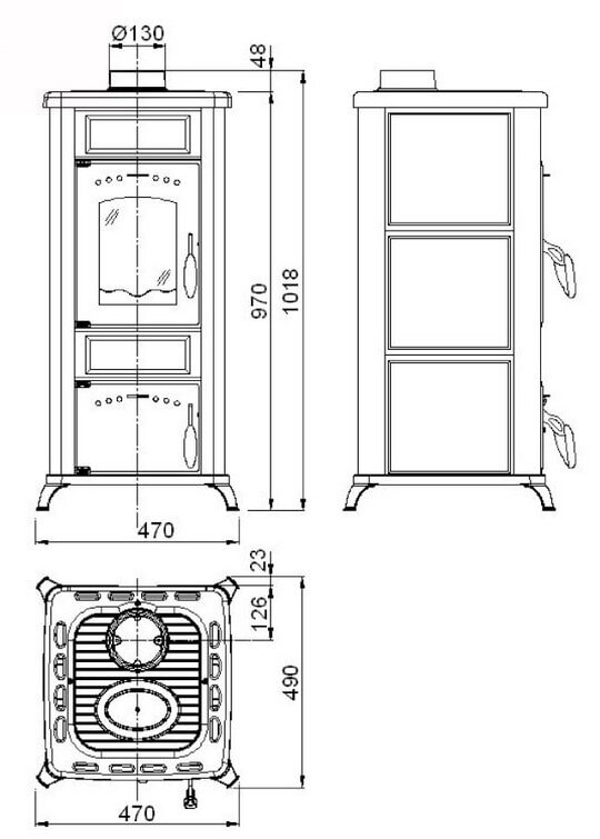 Kaminofen Wamsler Romantik KF188 - 7,5 kW