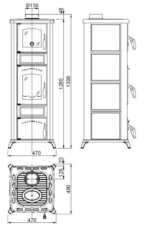 Kaminofen Wamsler Romantik KF188 - 7,5 kW