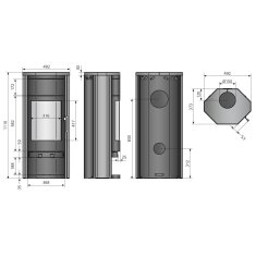 Kaminofen Justus Usedom 5 W+ 2.0 - 5,5 kW