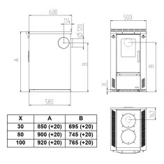 Wamsler Küchenherd W3-50 - 6 kW