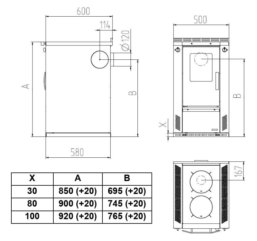 Wamsler Küchenherd W3-50 - 6 kW