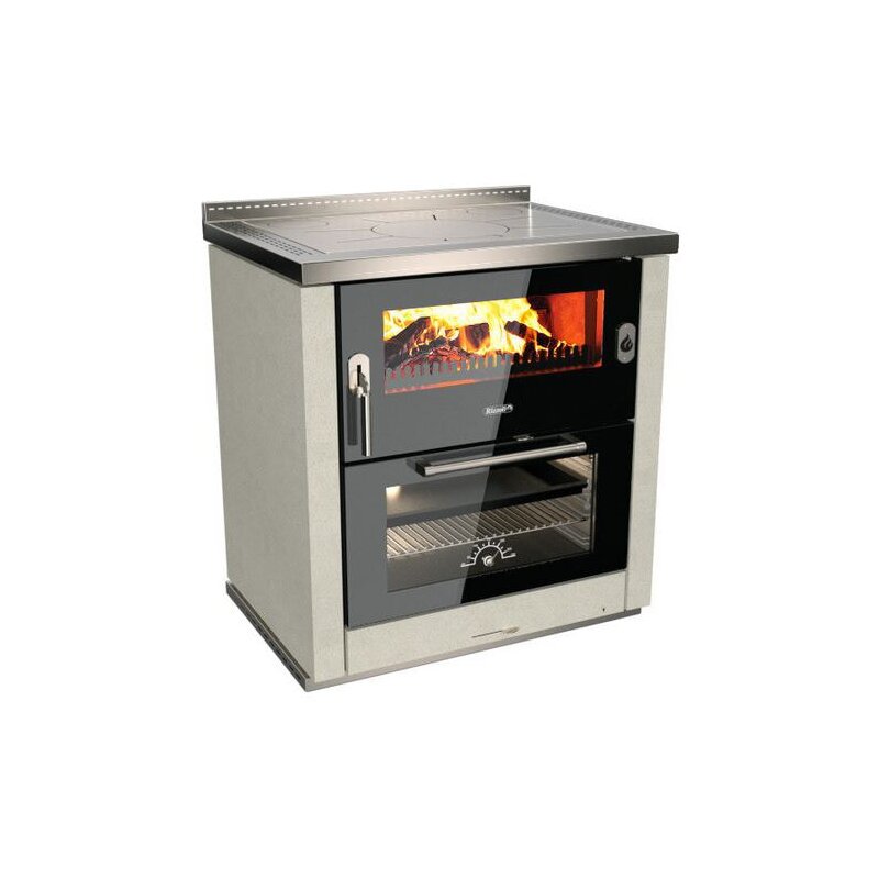 Holzherd Rizzoli - Serie ML mit Backofen - ML 80 Lux  - 8 kW