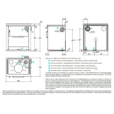 Holzherd Rizzoli - Serie ML mit Backofen - ML 80 Lux  - 8 kW