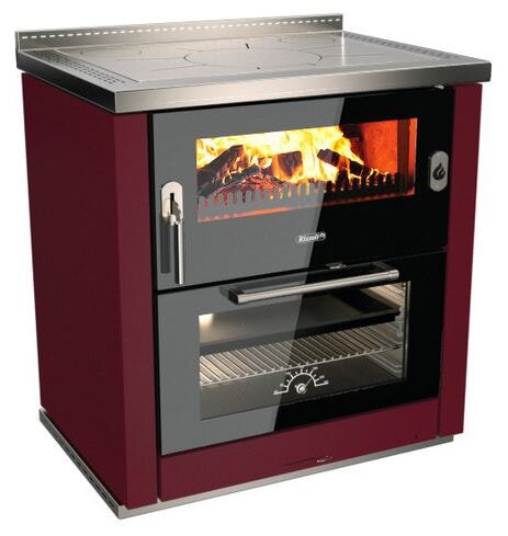 Holzherd Rizzoli - Serie ML mit Backofen - ML 80 Lux  - 8 kW