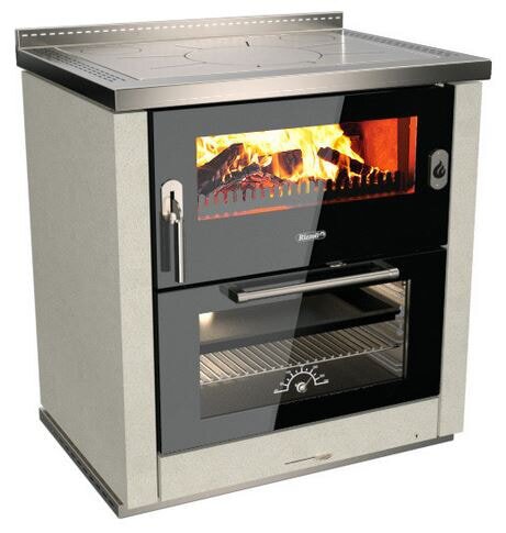 Holzherd Rizzoli - Serie ML mit Backofen - ML 80 Lux  - 8 kW