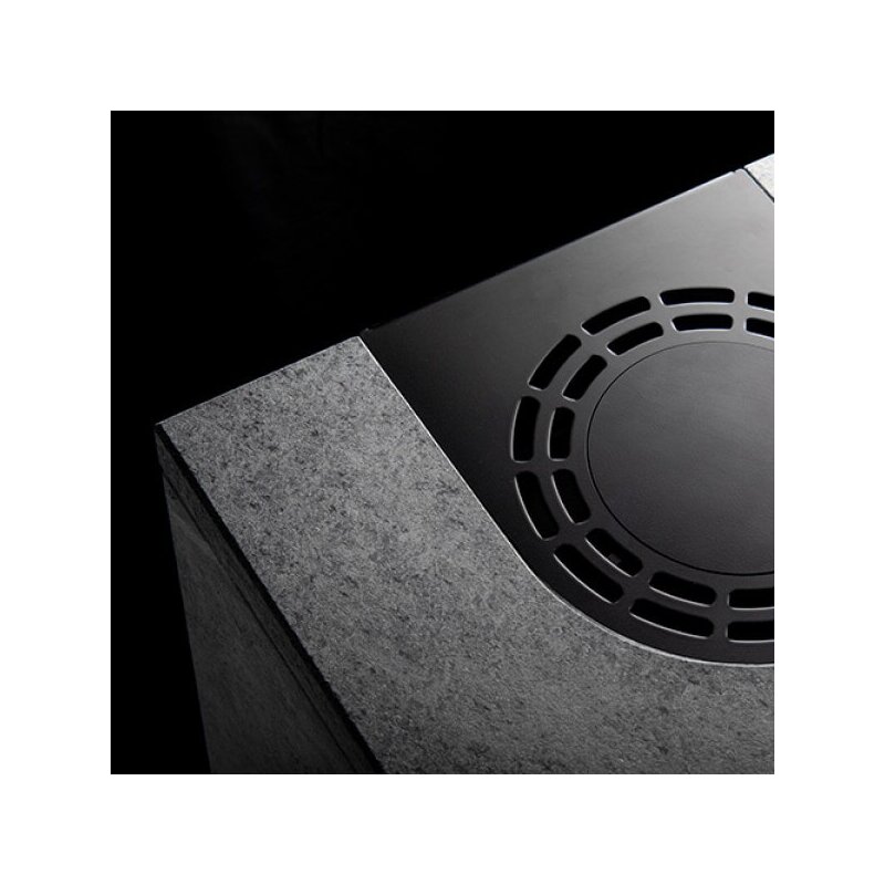 Kaminofen Rizzoli - Serie X Line - Basic - 7,7 kW - Schwarz lackiert