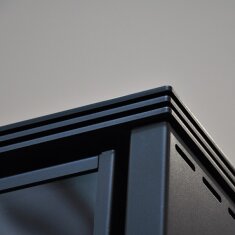 Kaminofen Rizzoli - Serie X Line - Basic - 7,7 kW - Schwarz lackiert