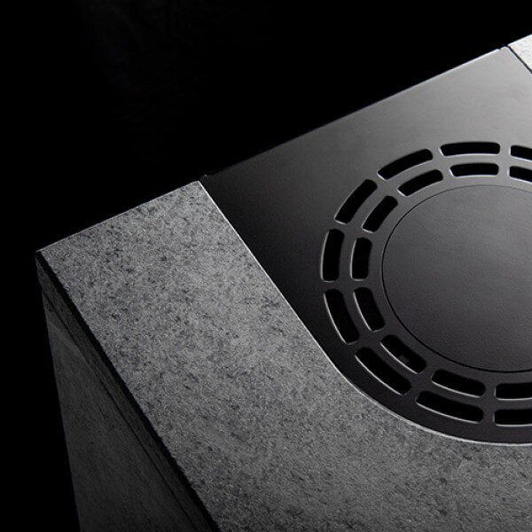 Kaminofen Rizzoli - Serie X Line - Basic - 7,7 kW - Schwarz lackiert