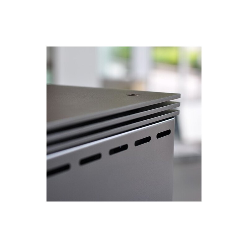 Kaminofen Rizzoli - Serie X Line - Plus - 7,7 kW - Schwarz lackiert