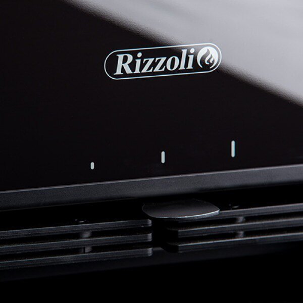 Kaminofen Rizzoli - Serie X Line - Plus - 7,7 kW - Schwarz lackiert