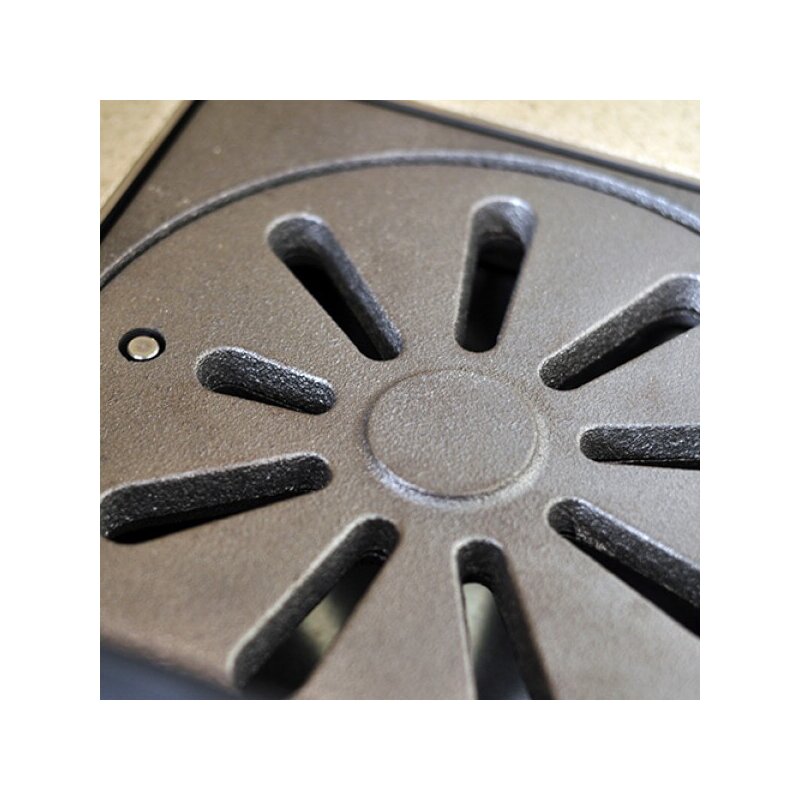 Kaminofen Rizzoli - Serie X Line - Chef - 7,7 kW - Schwarz lackiert