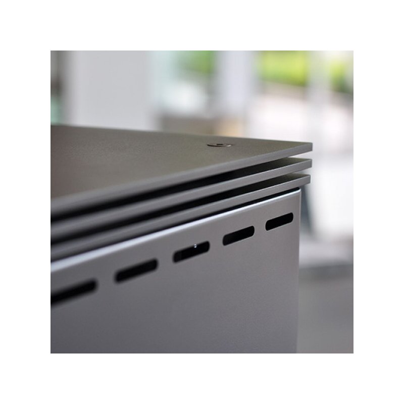 Kaminofen Rizzoli - Serie X Line - Chef - 7,7 kW - Schwarz lackiert