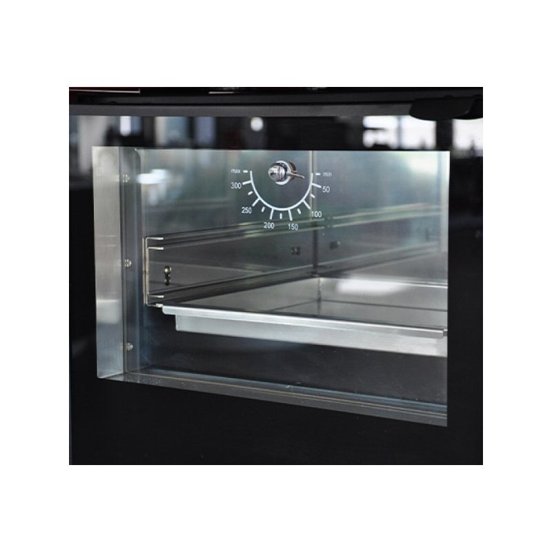 Kaminofen Rizzoli - Serie X Line - Chef - 7,7 kW - Schwarz lackiert