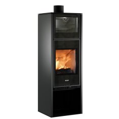 Kaminofen Rizzoli - Serie X Line - Chef - 7,7 kW - Schwarz lackiert