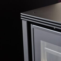 Kaminofen Rizzoli - Serie X Line - Chef - 7,7 kW - Schwarz lackiert