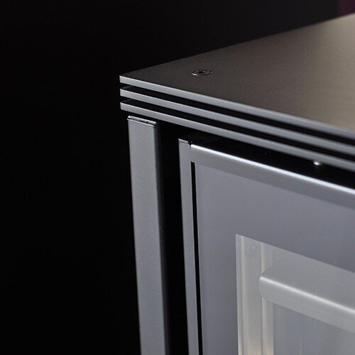 Kaminofen Rizzoli - Serie X Line - Chef - 7,7 kW - Schwarz lackiert