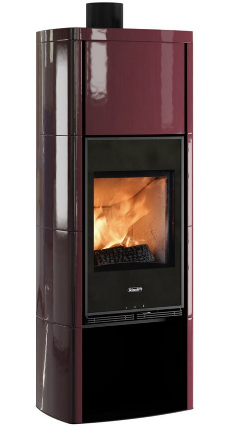Kaminofen Rizzoli - Serie X Art - Plus - 7,7 kW - Keramikverkleidung