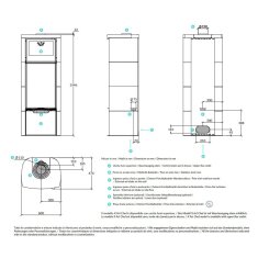 Kaminofen Rizzoli - Serie X Art - Chef - 7,7 kW - Keramikverkleidung