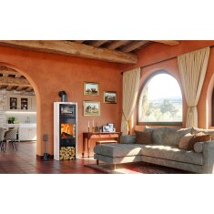 Kaminofen Rizzoli - Serie X Art - Chef - 7,7 kW - Keramikverkleidung