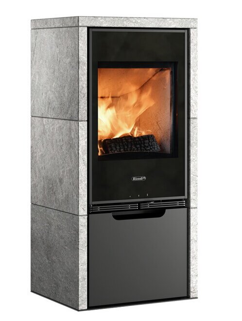 Kaminofen Rizzoli - Serie X Rock - Basic - 7,7 kW - Speckstein