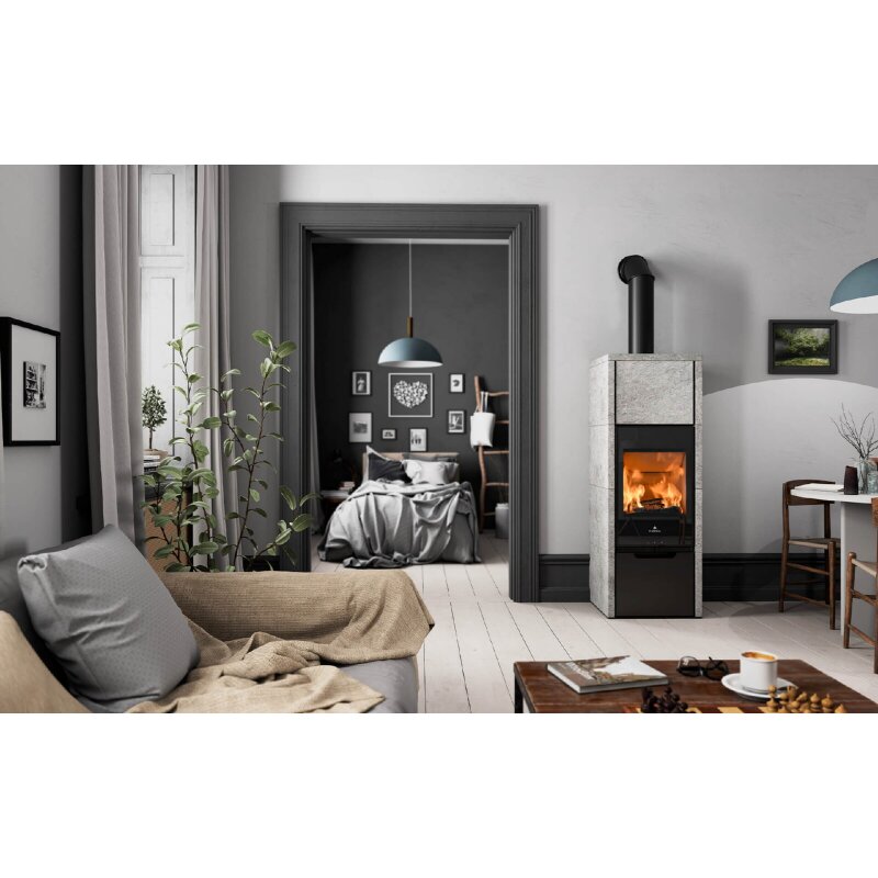 Kaminofen Rizzoli - Serie X Rock - Plus - 7,7 kW - Speckstein