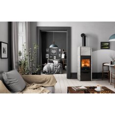 Kaminofen Rizzoli - Serie X Rock - Plus - 7,7 kW - Speckstein