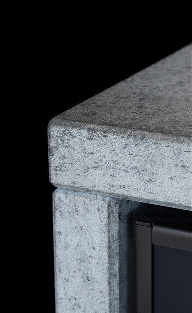 Kaminofen Rizzoli - Serie X Rock - Plus - 7,7 kW - Speckstein