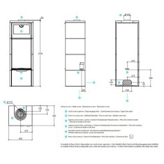 Kaminofen Rizzoli - Serie X Rock - Chef - 7,7 kW - Speckstein