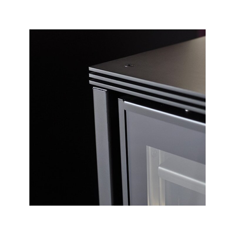 Kaminofen Rizzoli - Serie X - Vision - 7,7 kW - Schwarz lackiert