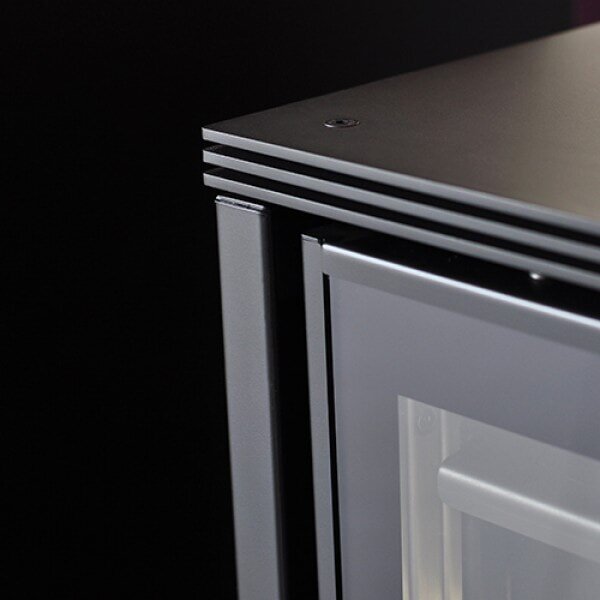 Kaminofen Rizzoli - Serie X - Vision - 7,7 kW - Schwarz lackiert