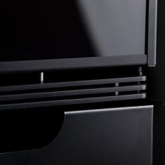 Kaminofen Rizzoli - Serie X - Dateo - 7,7 kW - Schwarz lackiert