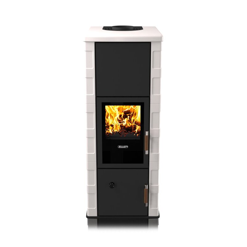 Kaminofen wassergeführt Rizzoli - Serie T Art - Basic - 9,1 kW - Keramikverkleidung