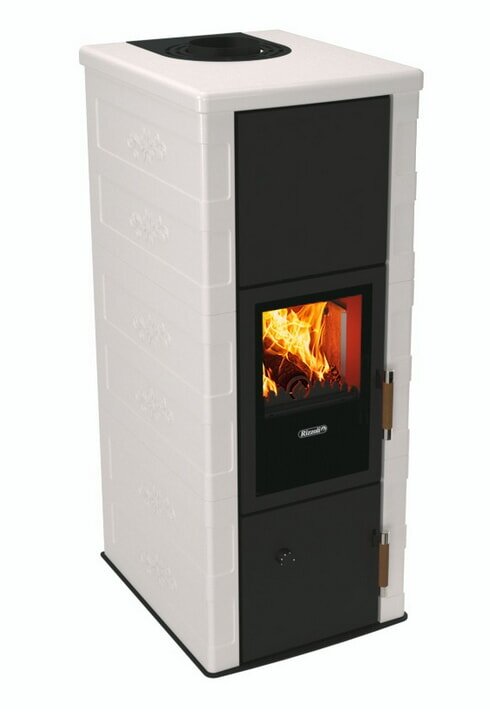 Kaminofen wassergeführt Rizzoli - Serie T Art - Basic - 9,1 kW - Keramikverkleidung