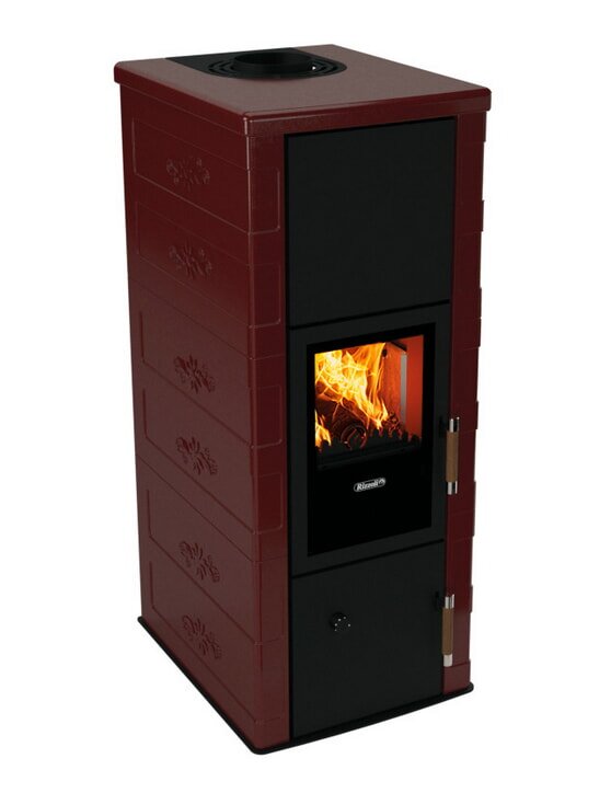 Kaminofen wassergeführt Rizzoli - Serie T Art - Basic - 9,1 kW - Keramikverkleidung