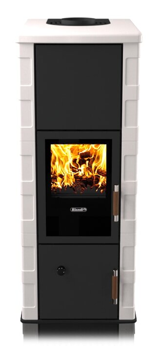 Kaminofen wassergeführt Rizzoli - Serie T Art - Basic - 9,1 kW - Keramikverkleidung