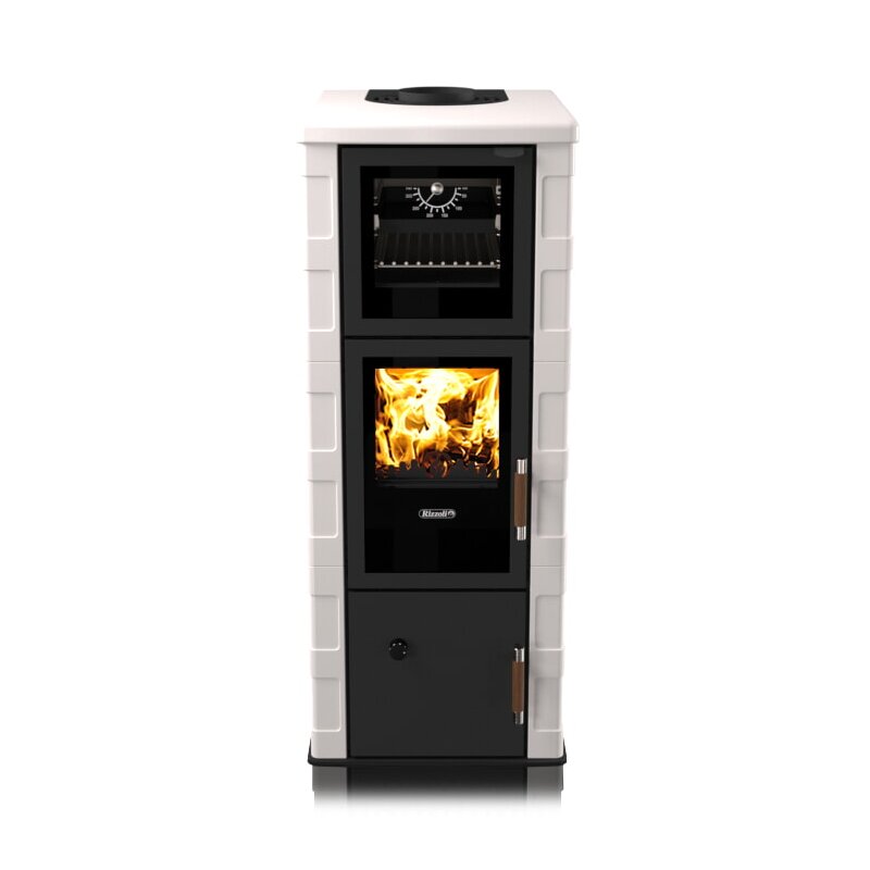 Kaminofen wassergeführt Rizzoli - Serie T Art - Chef - 9,1 kW - Keramikverkleidung