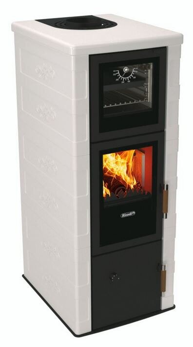 Kaminofen wassergeführt Rizzoli - Serie T Art - Chef - 9,1 kW - Keramikverkleidung