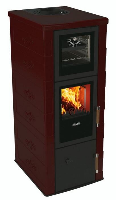 Kaminofen wassergeführt Rizzoli - Serie T Art - Chef - 9,1 kW - Keramikverkleidung