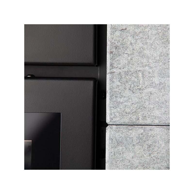 Kaminofen wassergeführt Rizzoli - Serie T Rock - Basic - 9,1 kW - Speckstein