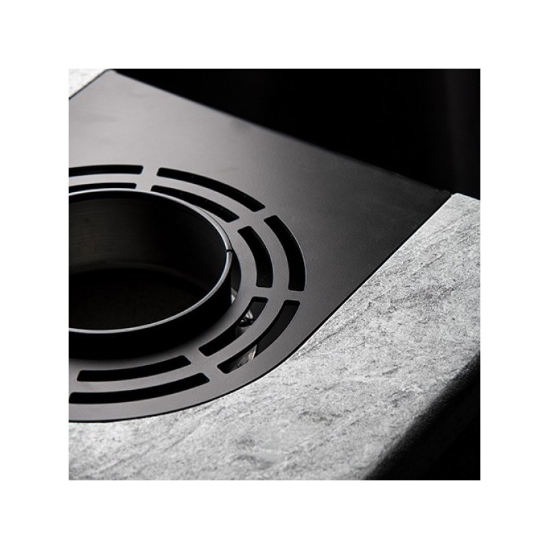 Kaminofen wassergeführt Rizzoli - Serie T Rock - Basic - 9,1 kW - Speckstein