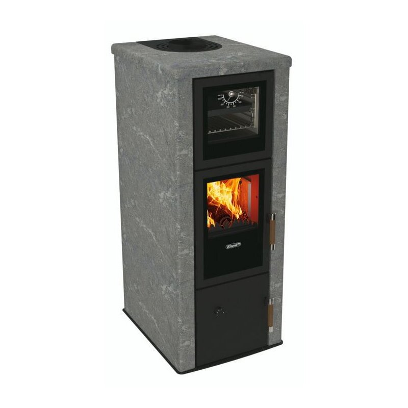 Kaminofen wassergeführt Rizzoli - Serie T Rock - Chef - 9,1 kW - Speckstein