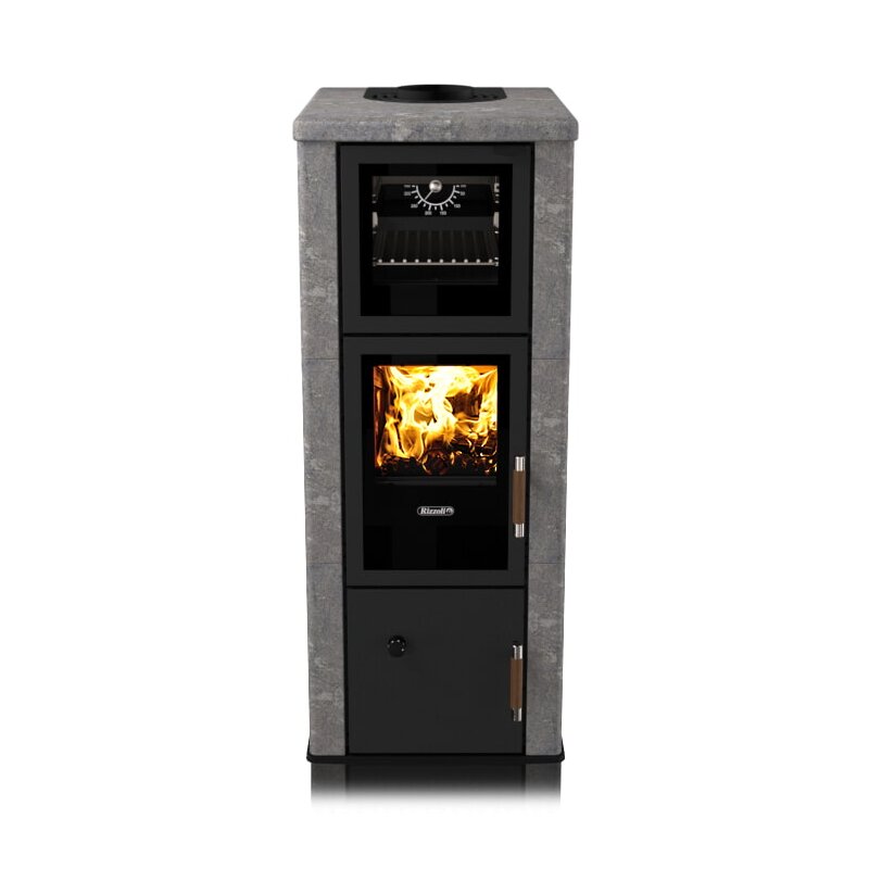 Kaminofen wassergeführt Rizzoli - Serie T Rock - Chef - 9,1 kW - Speckstein