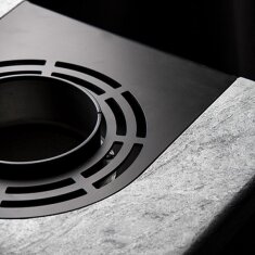 Kaminofen wassergeführt Rizzoli - Serie T Rock - Chef - 9,1 kW - Speckstein