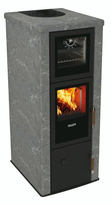 Kaminofen wassergeführt Rizzoli - Serie T Rock - Chef - 9,1 kW - Speckstein