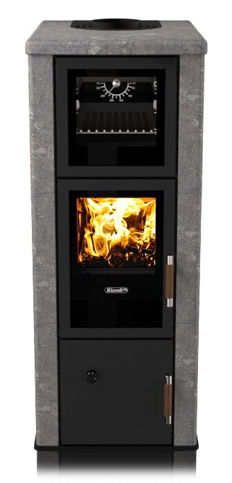 Kaminofen wassergeführt Rizzoli - Serie T Rock - Chef - 9,1 kW - Speckstein