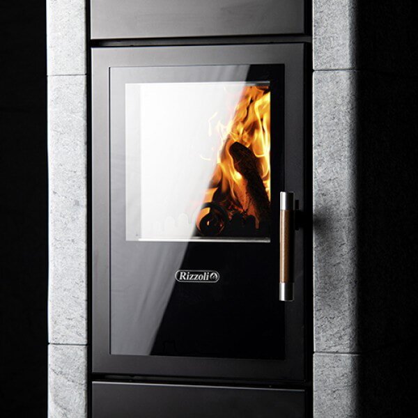 Kaminofen wassergeführt Rizzoli - Serie T Rock - Chef - 9,1 kW - Speckstein