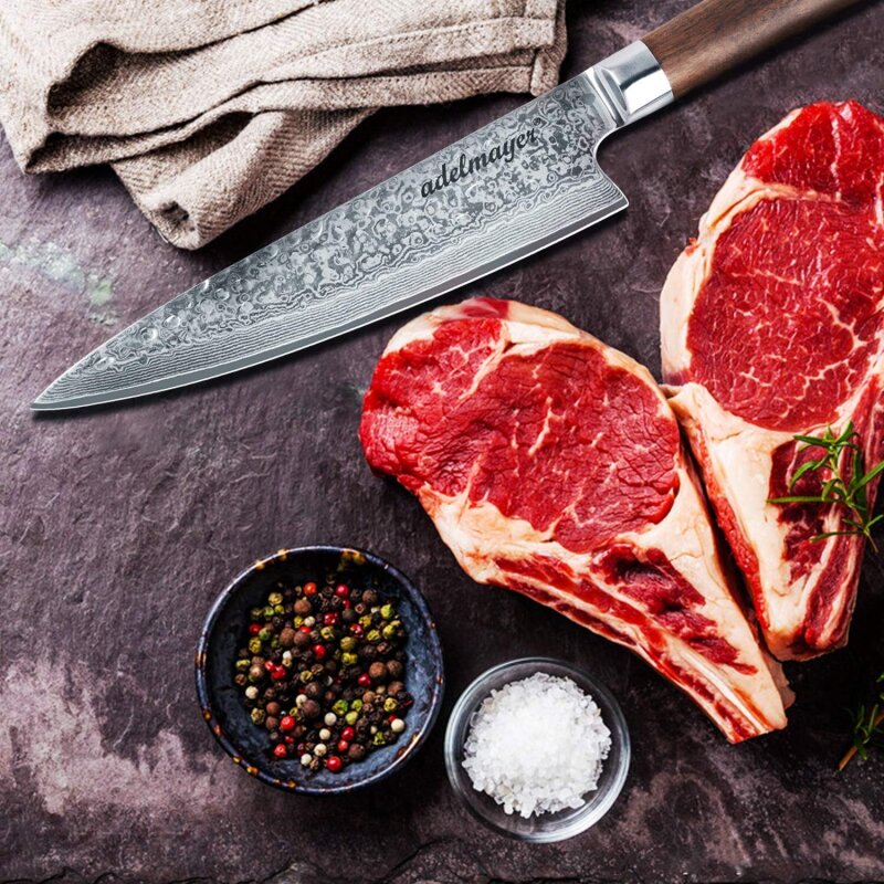 adelmayer® Damastmesser - Küchenmesser 20 cm (handgeschliffen)